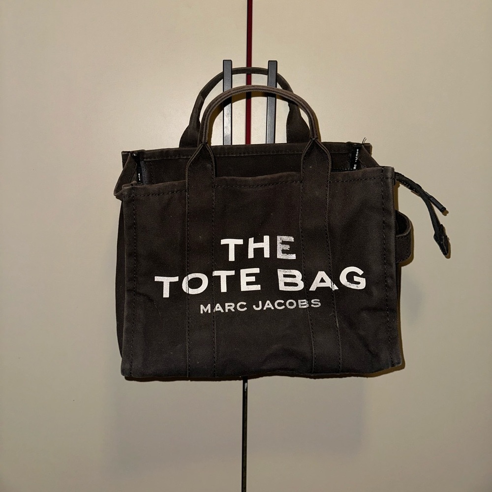 Authentic Marc Jacobs Black Tote Bag Medium Y2K - Picture 5 of 11